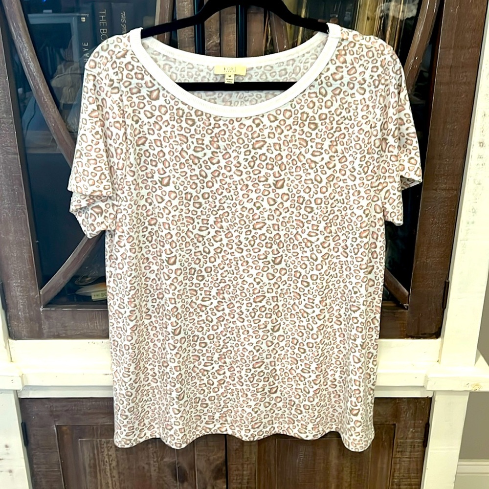 Boutique style animal print top